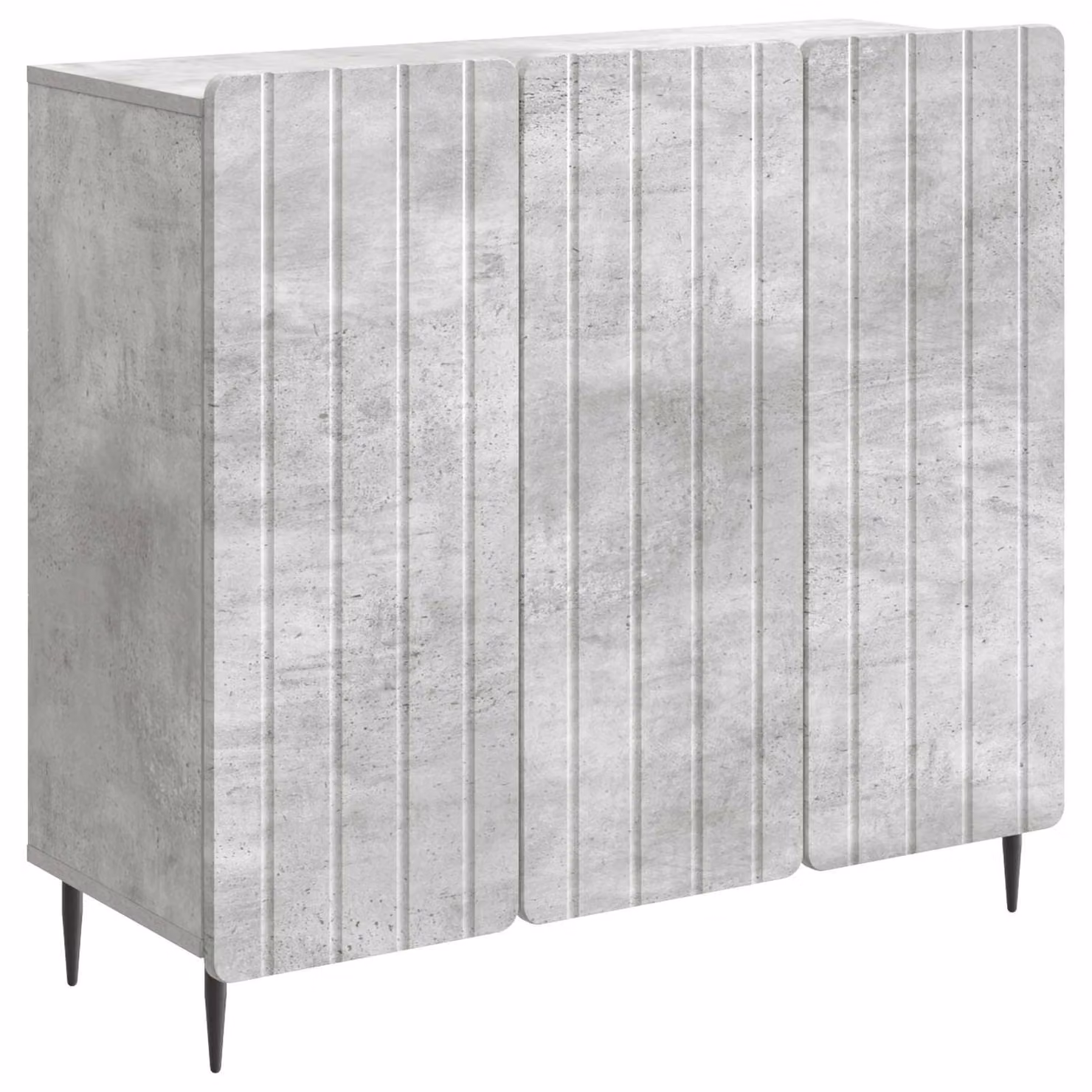 Credenza Grigio Cemento 89 x 34,5 x 82 cm Legno ingegnerizzato
