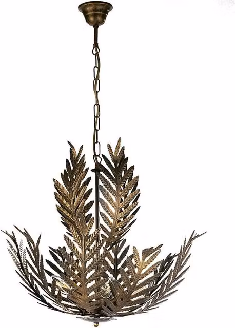 Lampadario Felce Bronzo