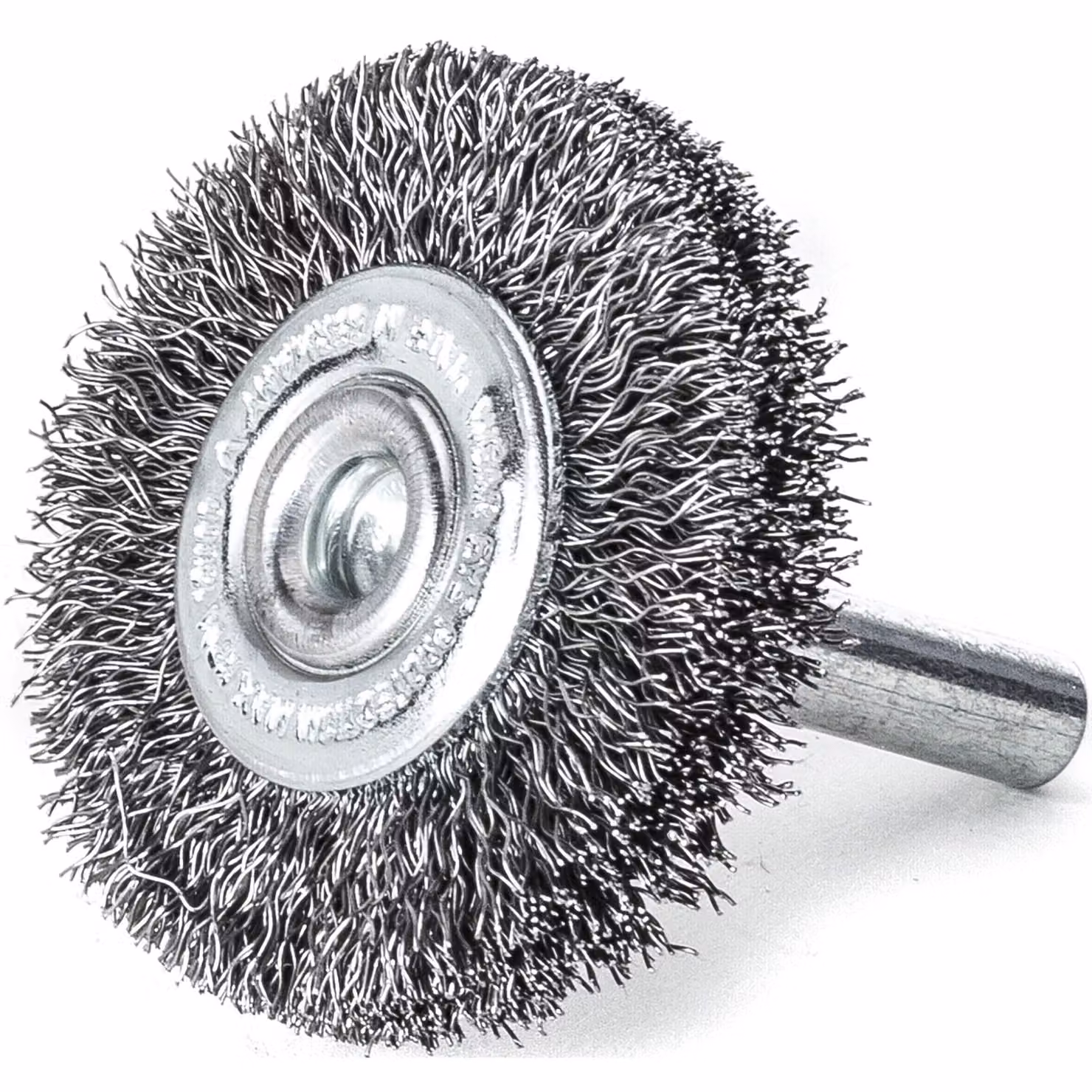 Lessmann Rundbürste 30 mm mit festem Schaft 6 mm, Schleifborsten Stahldraht