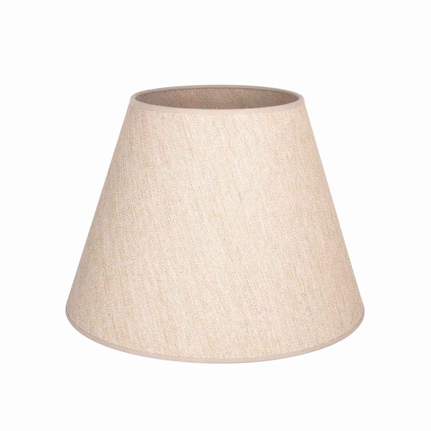 Paralume Cone, beige, altezza 30 cm, tessuto Cone Duolla, Crema / Ambra, Tessuto / Stoffa / Seta