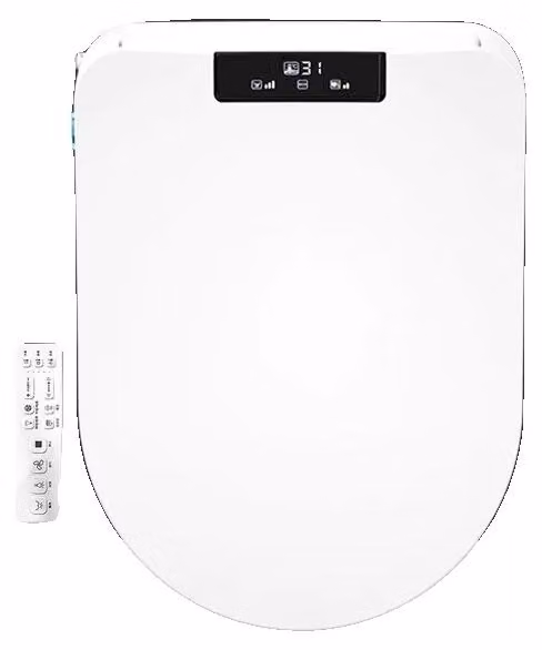 Copertura per WC e bidet, telecomando senza fili, sedile riscaldato, senza apertura automatica, spina di tipo europeo (UE)