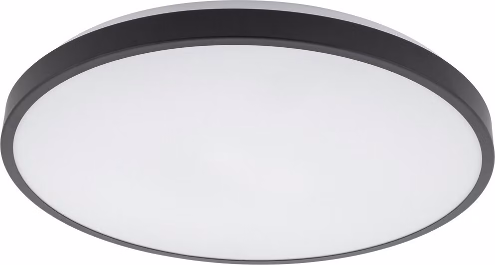 Plafoniera LED rotonda AGNES LED bianco e nero 22W, luce bianca neutra 1800 lm, metallo, dimensioni: 5x38,5x38,5 cm, IP44, Nowodvorski Lighting
