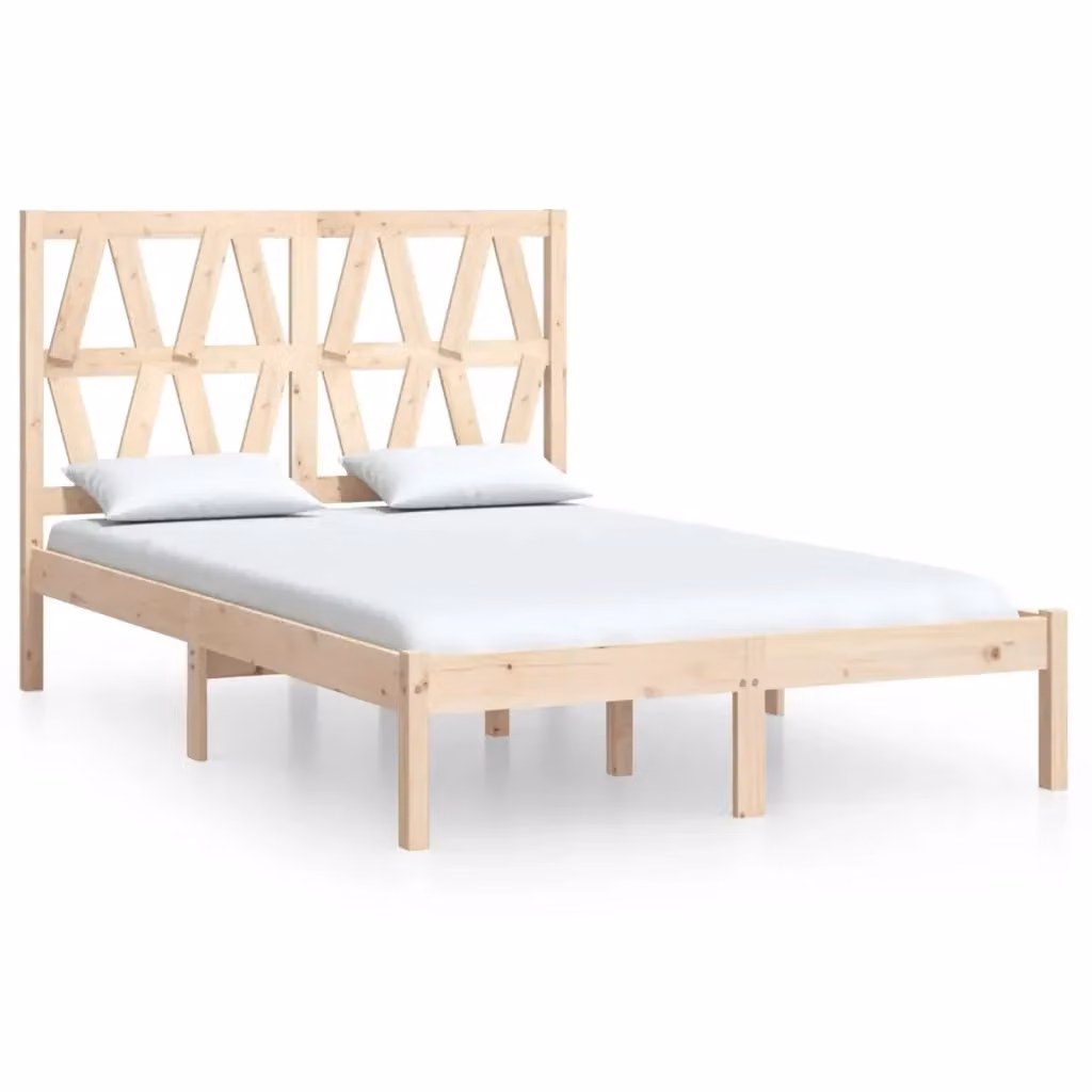Giroletto vidaXL in legno massello di pino bianco stile rustico L/P: 140 x 200 cm – 2