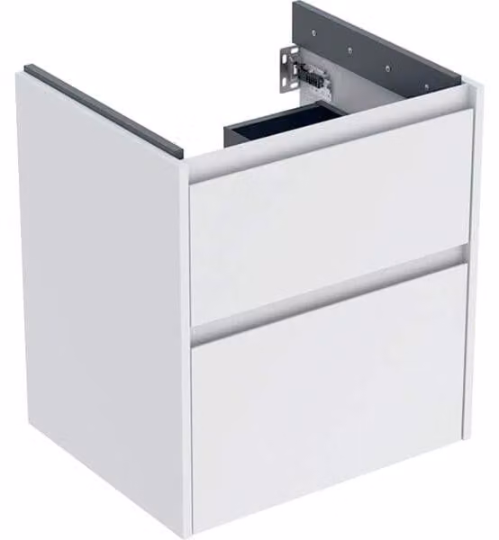 Geberit Renova Plan armoire sous lavabo, avec deux tiroirs, 54,6x60,6x44,6cm, 504.026.00.1, 504.026.00.1