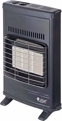 Stufa Gas Metano Infrarossi a Parete Eco 42T Sicar Grigio Ventilata Watt