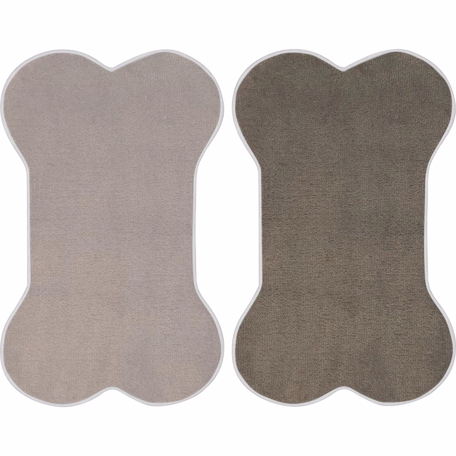 Tappeto a forma di osso per animali Pet Sitter colore grigio L 50 cm x P 35,5 cm