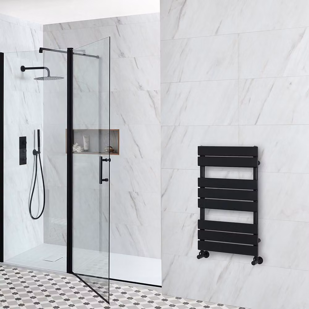 Scaldasalviette Design Nero 825x450mm - Lustro