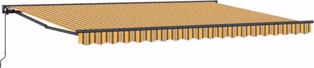 Tenda retrattile manuale Giallo, Grigio e Bianco 4 × 3,5 m 3420450