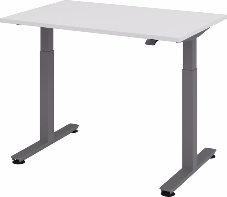 Scrivania elettrica bümö XMST - Dimensioni: 120 x 80 cm, struttura: grafite, decorazione: grigio
