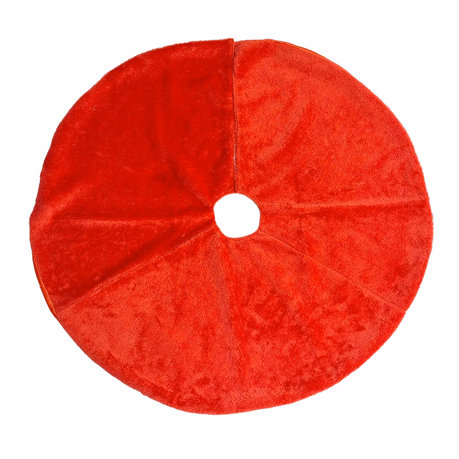 Copribase per albero di Natale Vestiamo Casa Gran Natale Rosso Effetto Peluche Diametro: 120 cm – 2