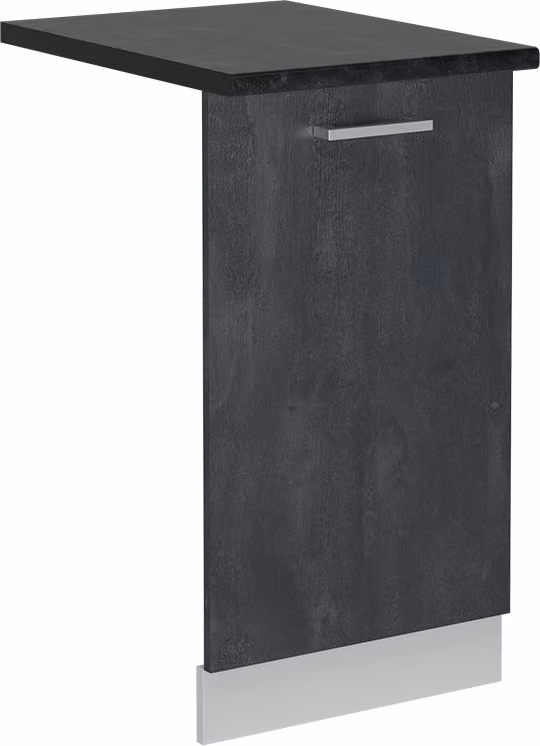 Pannello frontale della lavastoviglie Vicco R-Line Calce nera 45 cm , PL Antracite, Model 55088