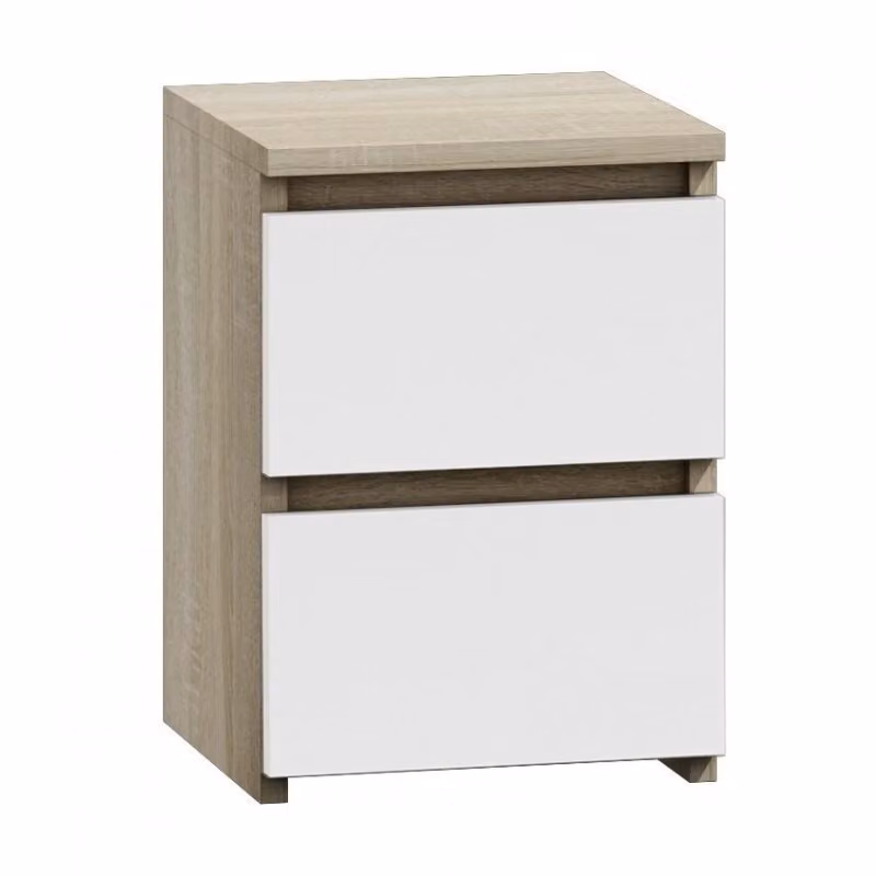 Comodino TAAVI - rovere sonoma / bianco