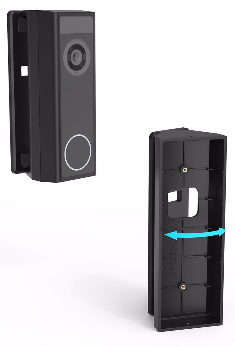 Supporto per videocitofono con telecamera C31, in plastica ABS regolabile