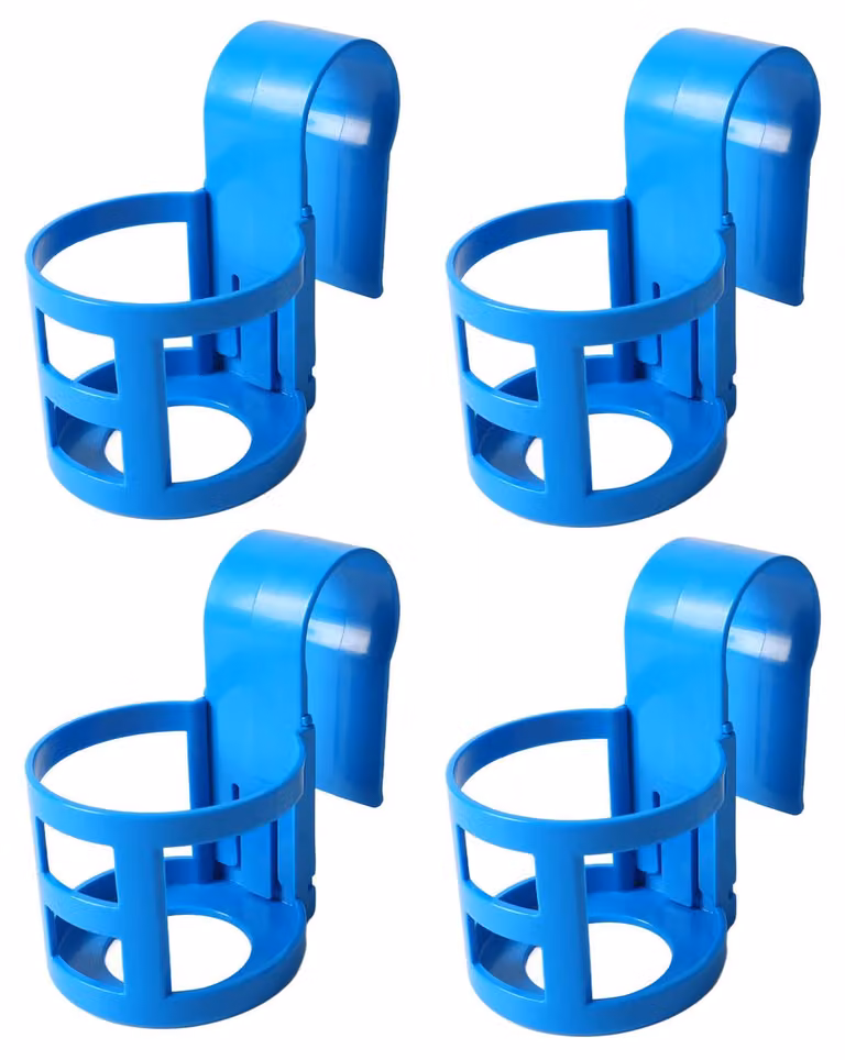Portabicchieri per piscina che impediscono la fuoriuscita di liquidi a bordo piscina, accessori per barre rotonde, confezione da 4 pezzi