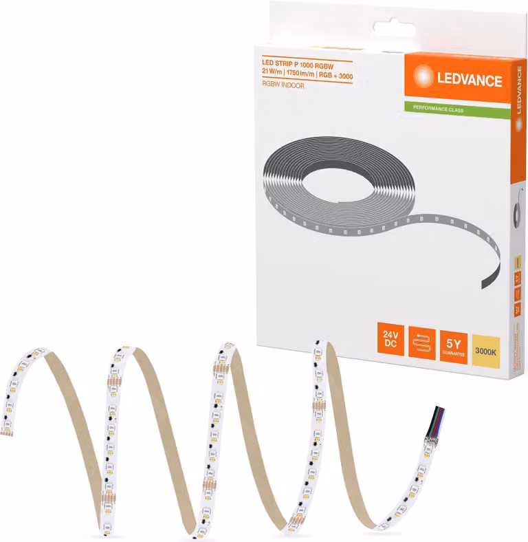 LEDVANCE LED STRIP PERFORMANCE 1000 RGBW GEN 2 10 00 RGBW 930 5, rotolo da 5 m, 1 pz.