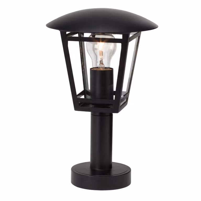 BRILLANTE battiscopa per esterni Riley | luce per esterni| metallo/vetro | nero | IP44 | 1x E27 max. 40 W