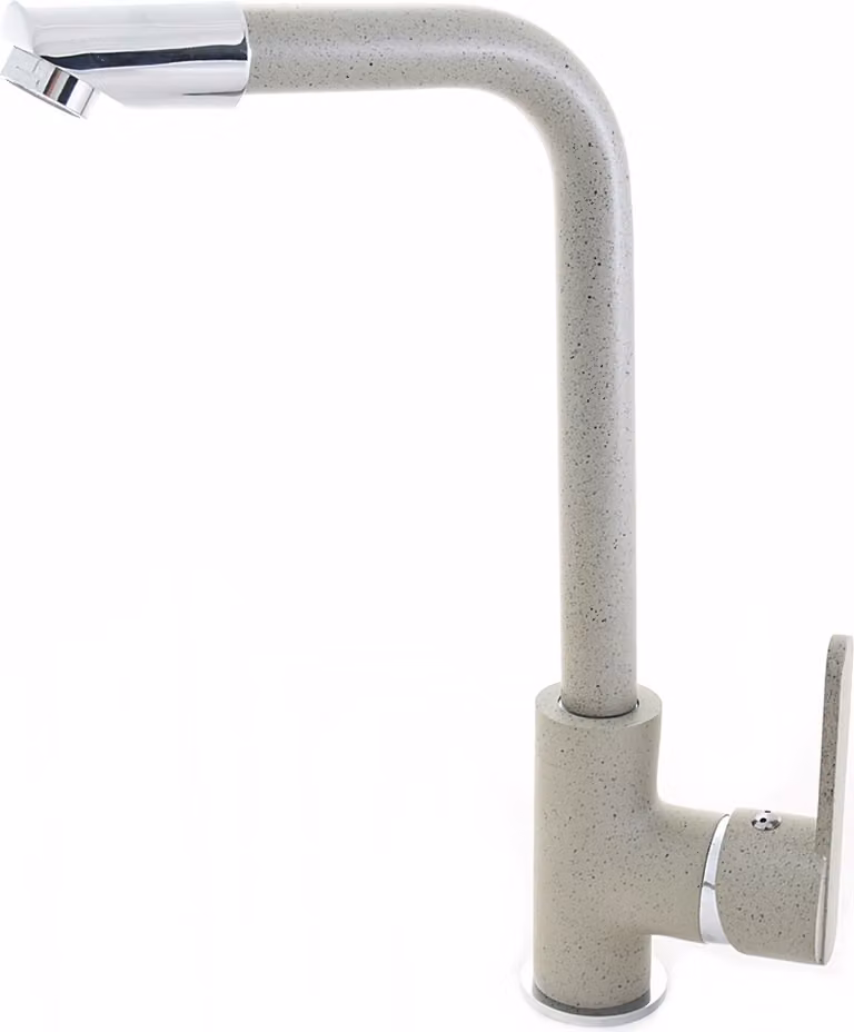 Granitan - Miscelatore cucina - Rubinetto cucina altezza 31 cm - Miscelatore lavello grigio - MOVE