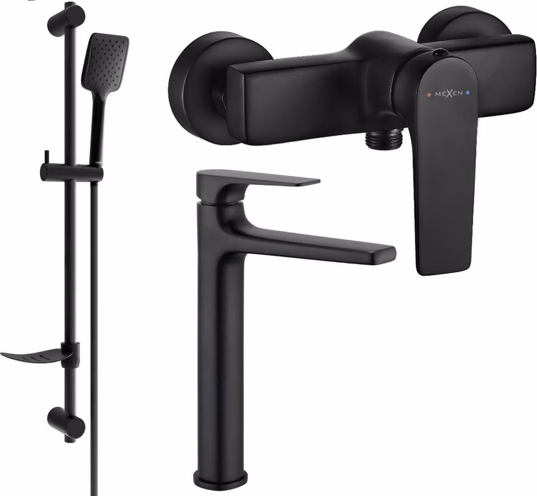 Mexen Lynx DF62 set doccia, nero - 745914DF62-70