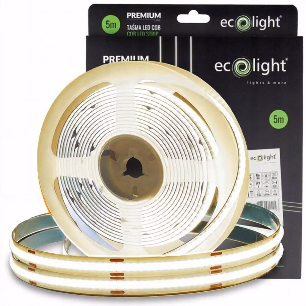 Striscia LED COB 480 7W/m 4000K IP20 12V 5mm / 5m P EC20694 Eco Light