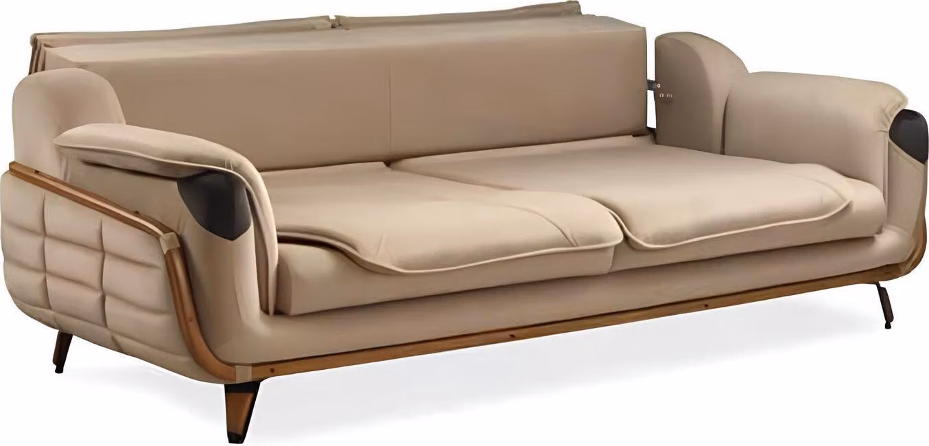 Sofa 3 Sitzer Klassische Couchen Luxus Möbel Sofas Stoff Couch Dreisitzer