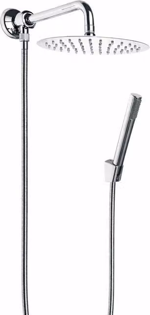 Kit doccia Deviatore con Doccetta,Soffione Metallo diametro 20