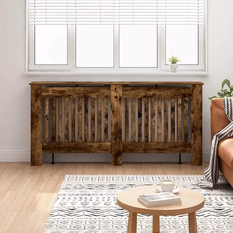 Copertura per radiatori vidaXL in legno Rovere Fumo L: 172 cm, P: 19 cm, H: 81,5 cm
