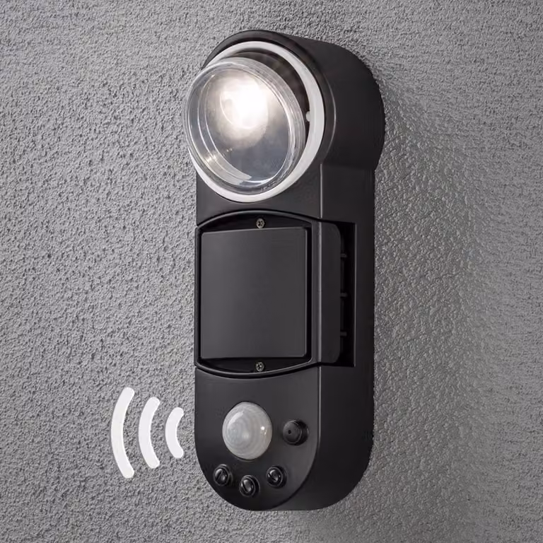 Konstsmide Applique LED Prato a batteria, 10 cm, Nero, Plastica, Moderno