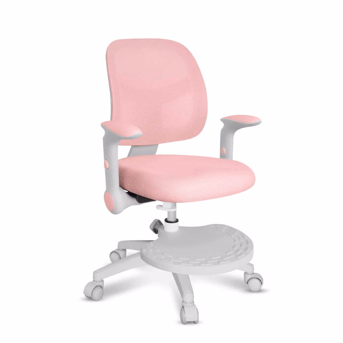Mark Adler Junior 5.0 | Sedia da scrivania per bambini Sedia ergonomica girevole | Poggiapiedi | Profondità di seduta regolabile | Braccioli regolabili | Rosa