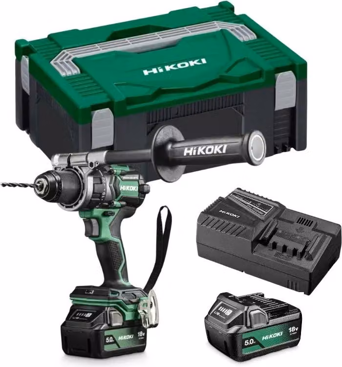 Trapano avvitatore Hikoki 18v ds18dcwpz 140nm 2x5.0ah bl hitsystem