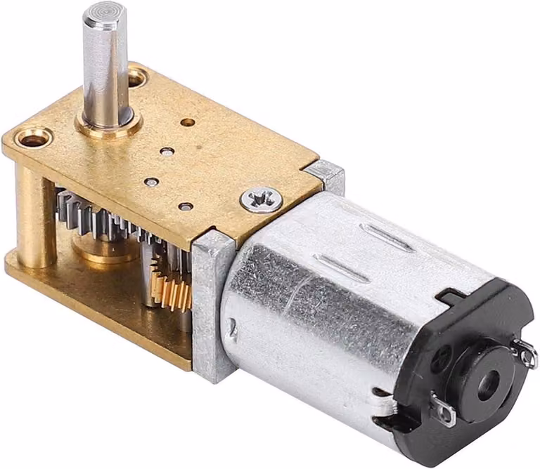 Motore a corrente continua (DC) 12V con riduttore metallico – Riduzione della velocità – Alto coppia – Per auto radiocomandate, robot e modelli – (DC12v68RPM)