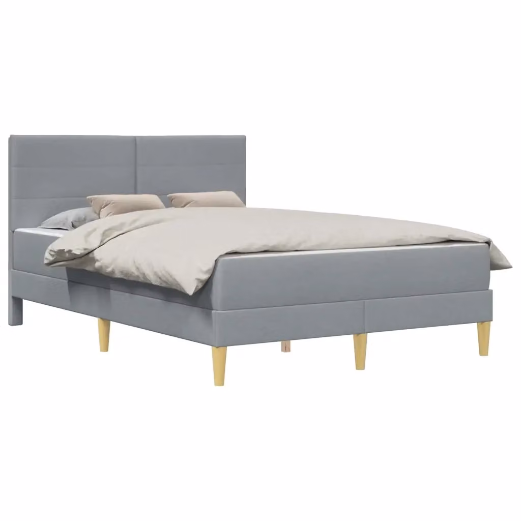 Struttura letto imbottita moderna vidaXL in tessuto grigio L/P/H: 200 x 160 x 96 cm – 2