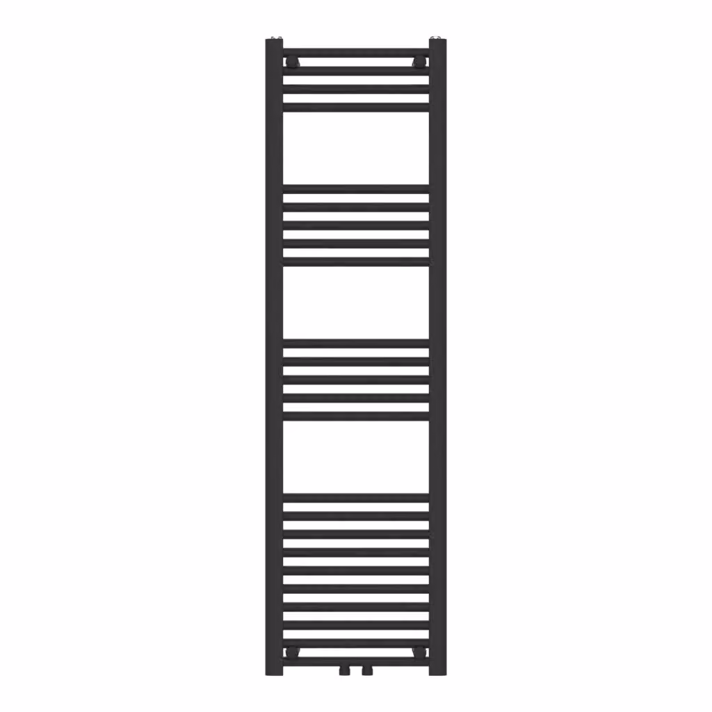 Scaldasalviette da bagno neu.haus in acciaio nero, montaggio a parete, L: 40 cm, H: 140 cm – 2