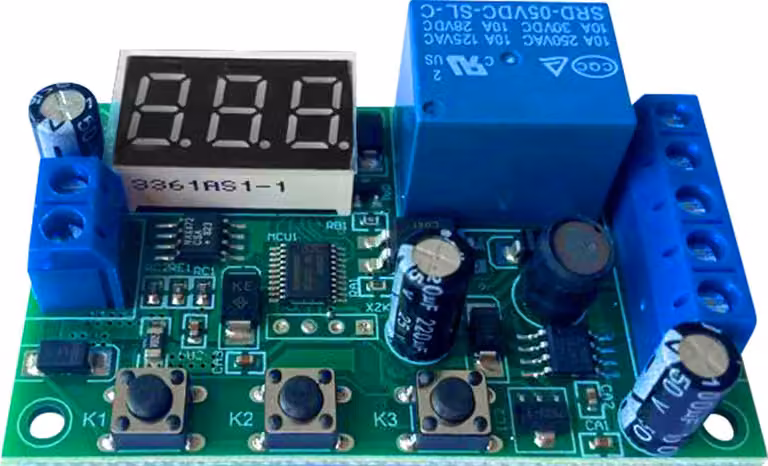 Modulo di rilevamento corrente CC 12 V 0-10 A che rileva il controllo del relè di ritardo
