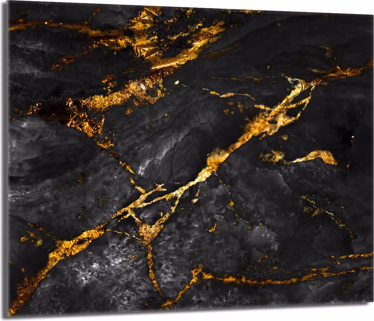 Piastra copri fornelli 60x52 Piastra copri piano cottura in Vetroceramica alzatina in vetro tagliere decorativo, marmo oro