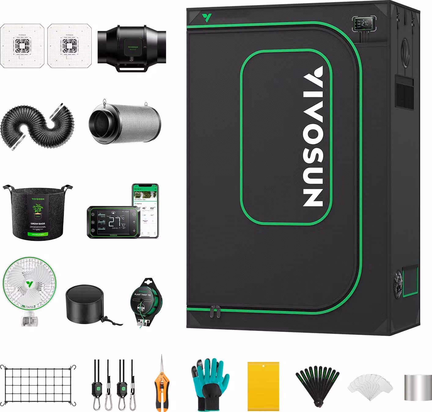 VIVOSUN Smart Grow Kit 120x60x200 (Set completo)