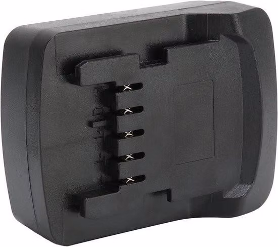 Adattatore agli ioni di litio da 18 V per batterie al litio da 18 V - Nero.