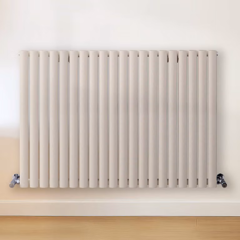 Radiatore di Design Orizzontale Bianco (Pearl Bianco) - 800mm x 1180mm - Pannello Doppio  - Revive