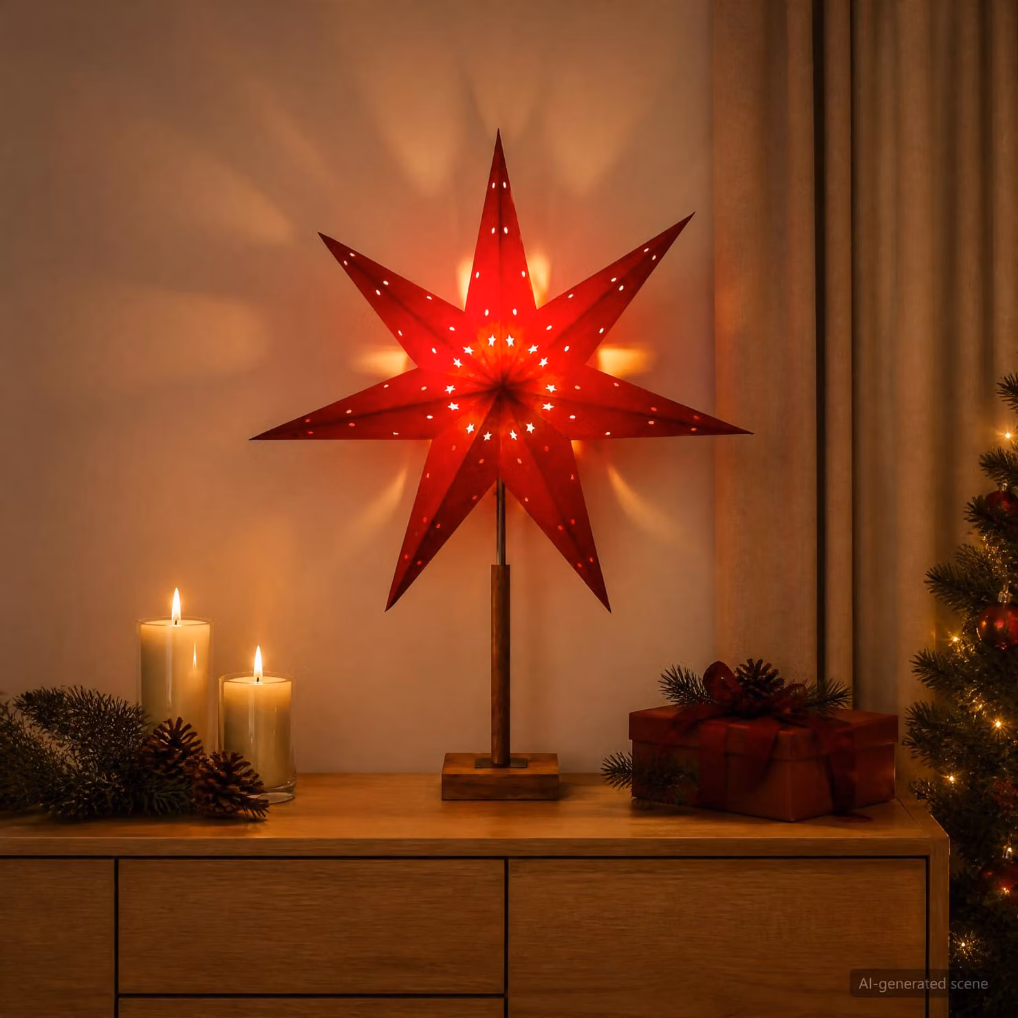 vidaXL Illuminazione Natalizia RAAHE Bianco caldo 55 x 15 x 70 cm