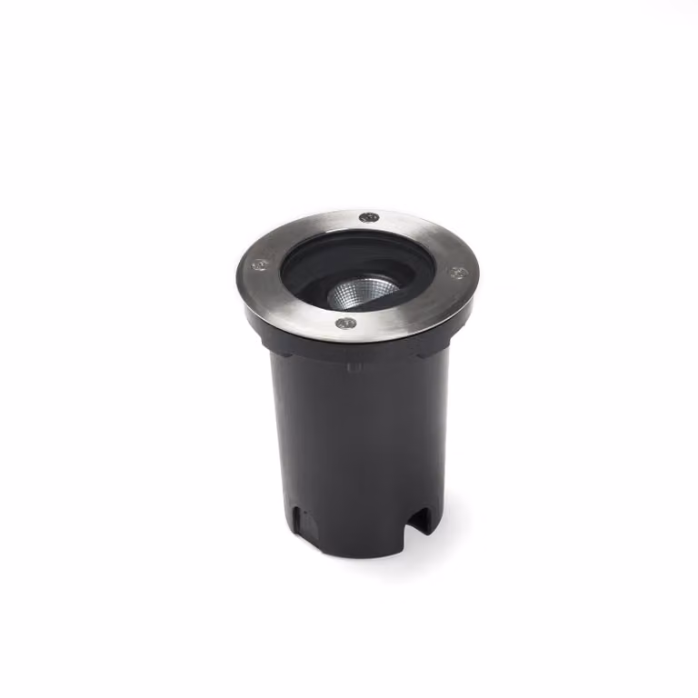 Konstsmide faretto da incasso a pavimento LED con regolazione angolare in acciaio inox, 3000K, 550lm, 1x5W, 240V, acciaio inox/vetro, dimmerabile, 7856-310
