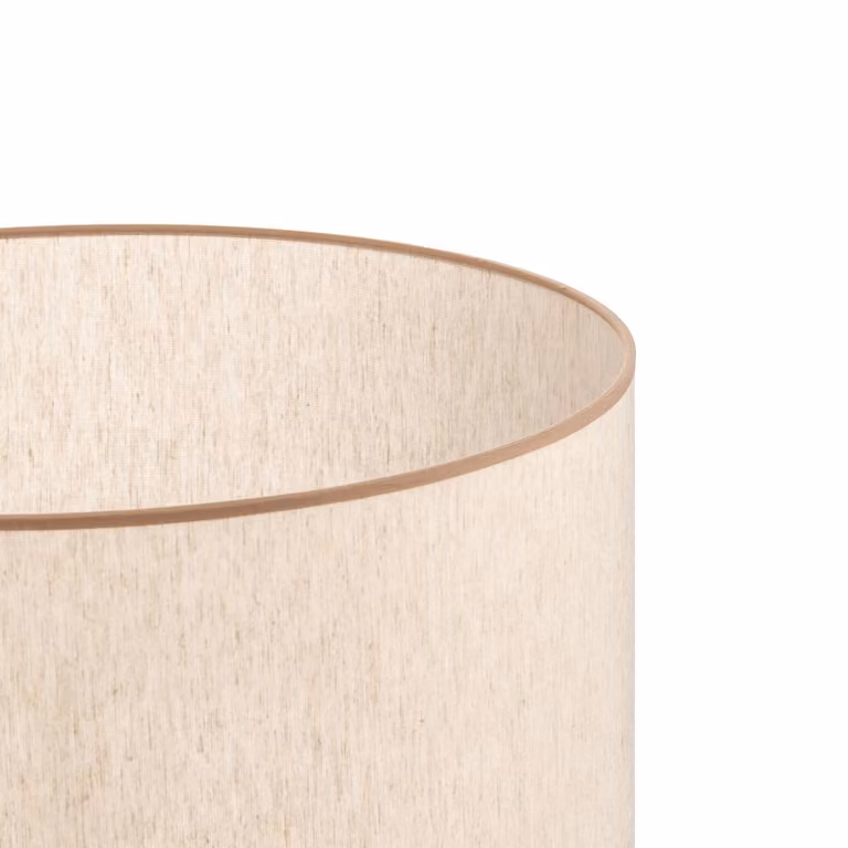Paralume Roller ecru/beige Ø 50 cm, altezza 24 cm Duolla, Crema / Ambra, Tessuto / Stoffa / Seta