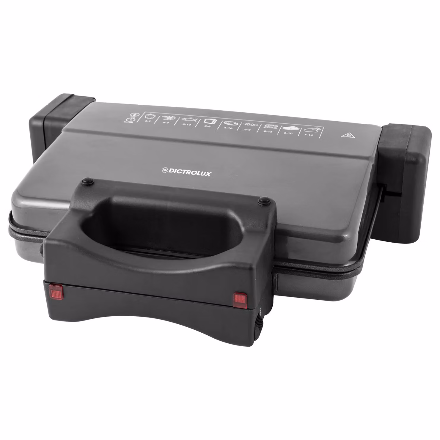 Bistecchiera Elettrica DICTROLUX Double Plate da 2000 Watt con Piastre in Alluminio Rimuovibili, Colore Nero – 2
