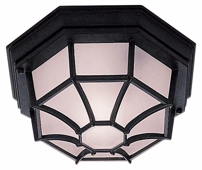 Applique Da Esterno Vintage - Decò Vermont Alluminio Nero Vetro 1 Luce E27