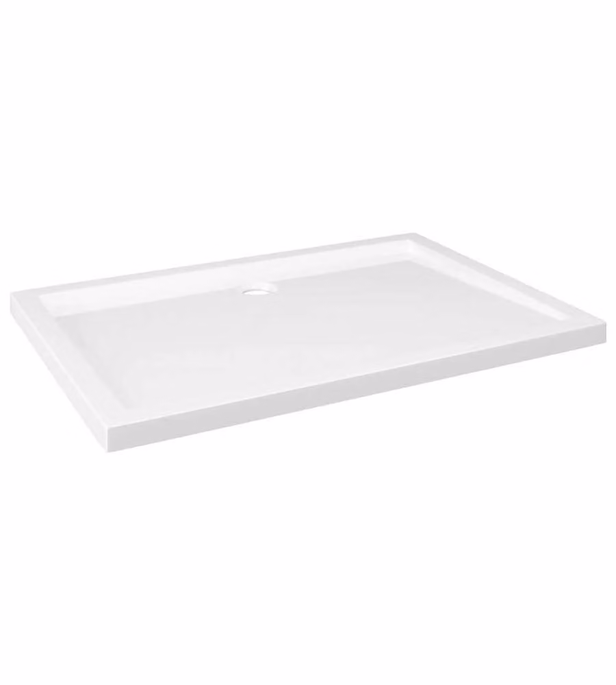Piatto doccia rettangolare vidaXL in ABS bianco L: 100 cm, P: 70 cm – 2