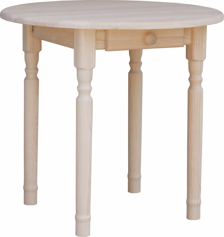 Tavolo da pranzo rotondo II Tavolo da cucina non trattato 90 cm