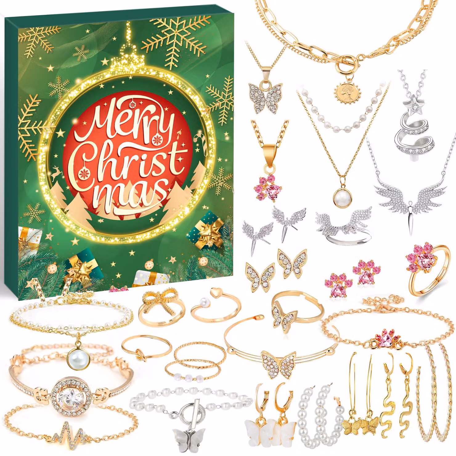 Calendario dell'Avvento con gioielli 2026 – 24 accessori per donna