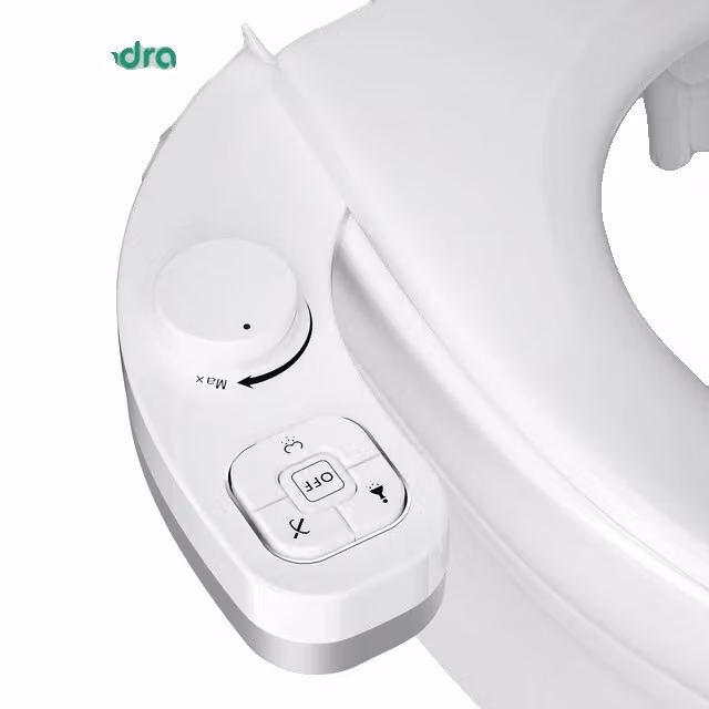 Attacco per sedile WC bidet, doppio ugello, pressione dell'acqua regolabile, 7-8 Nord America