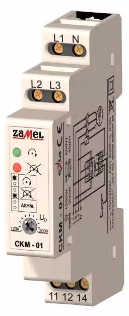 Sensore di sequenza di fase 230/400V AC, CKM-01, exta Zamel