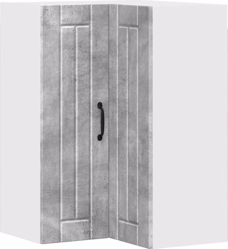 Mobile angolare per parete LUCCA Grigio Cemento 57 x 57 x 80 cm
