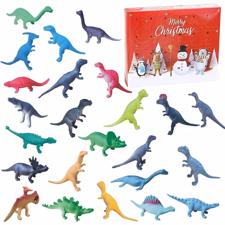 Calendario dell'Avvento 2026: Dinosauri, 24 pezzi, gioco a sorpresa, regalo