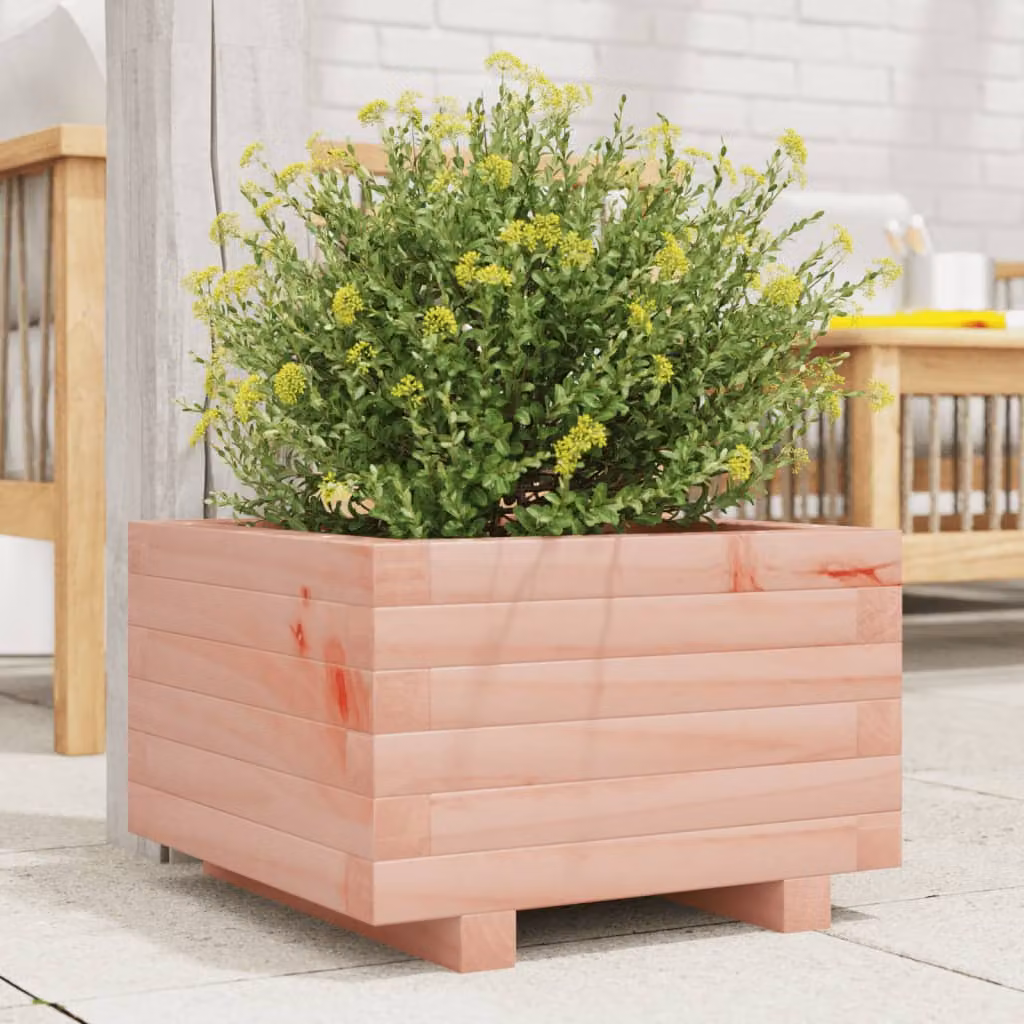 Fioriera da giardino vidaXL in legno di Douglas marrone, L/P/H: 40 x 40 x 26,5 cm